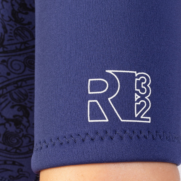 2026 Gul Womens Response 3/2mm Back Zip Shorty Wetsuit RE3318-C1 - Navy / Paisley